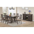 Brown Wood Dining Table with Butterfly Extension Leaf O261