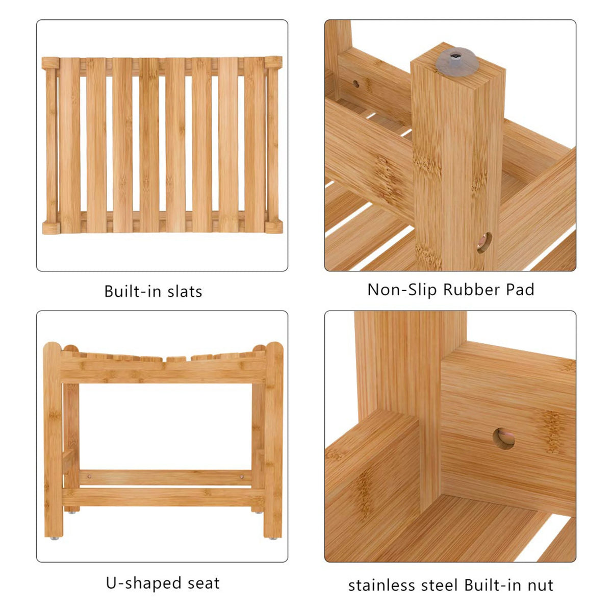 Bamboo Shower Bench X1854