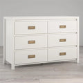 White 6 Drawer Kids' Dresser W371