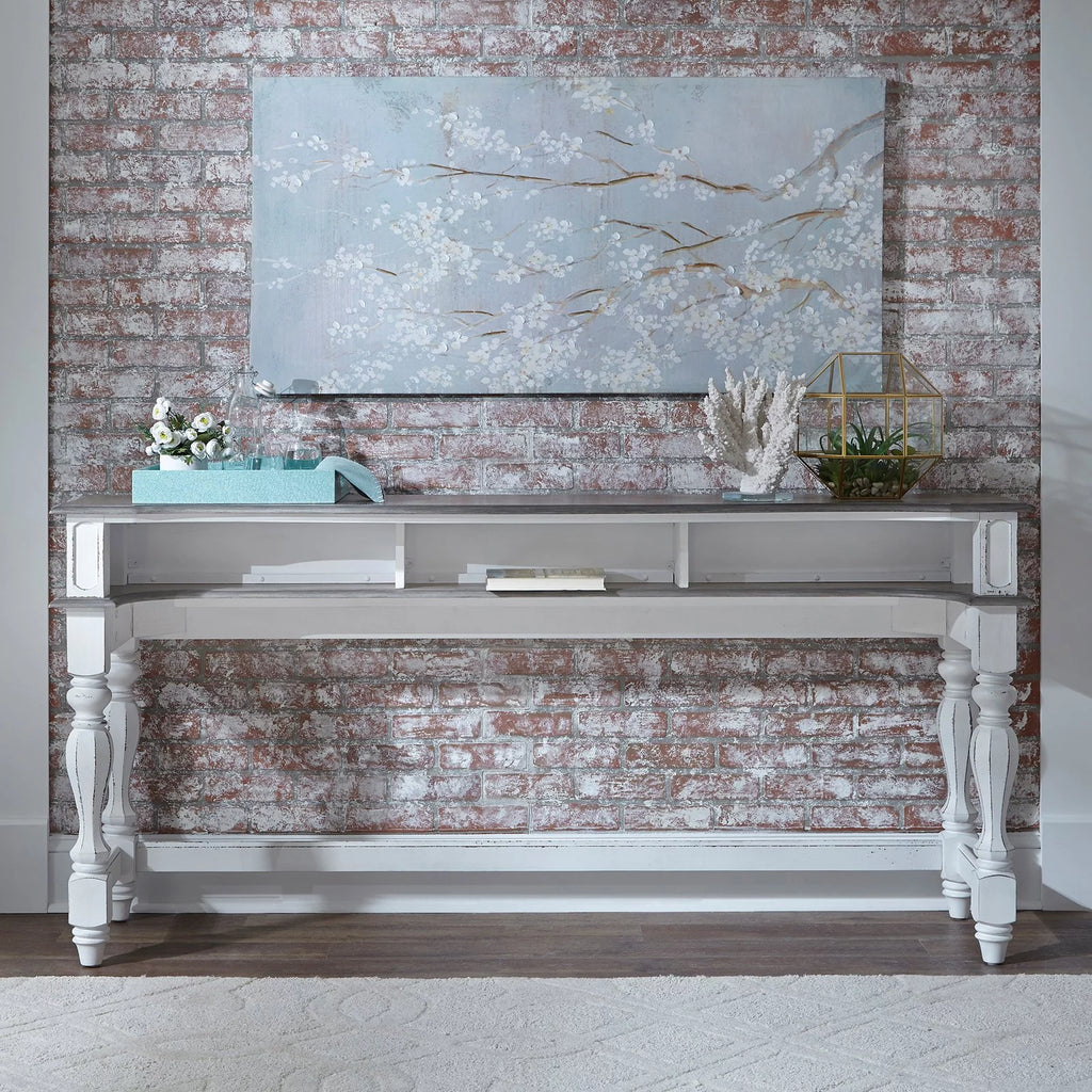 White Console Bar Table Y899