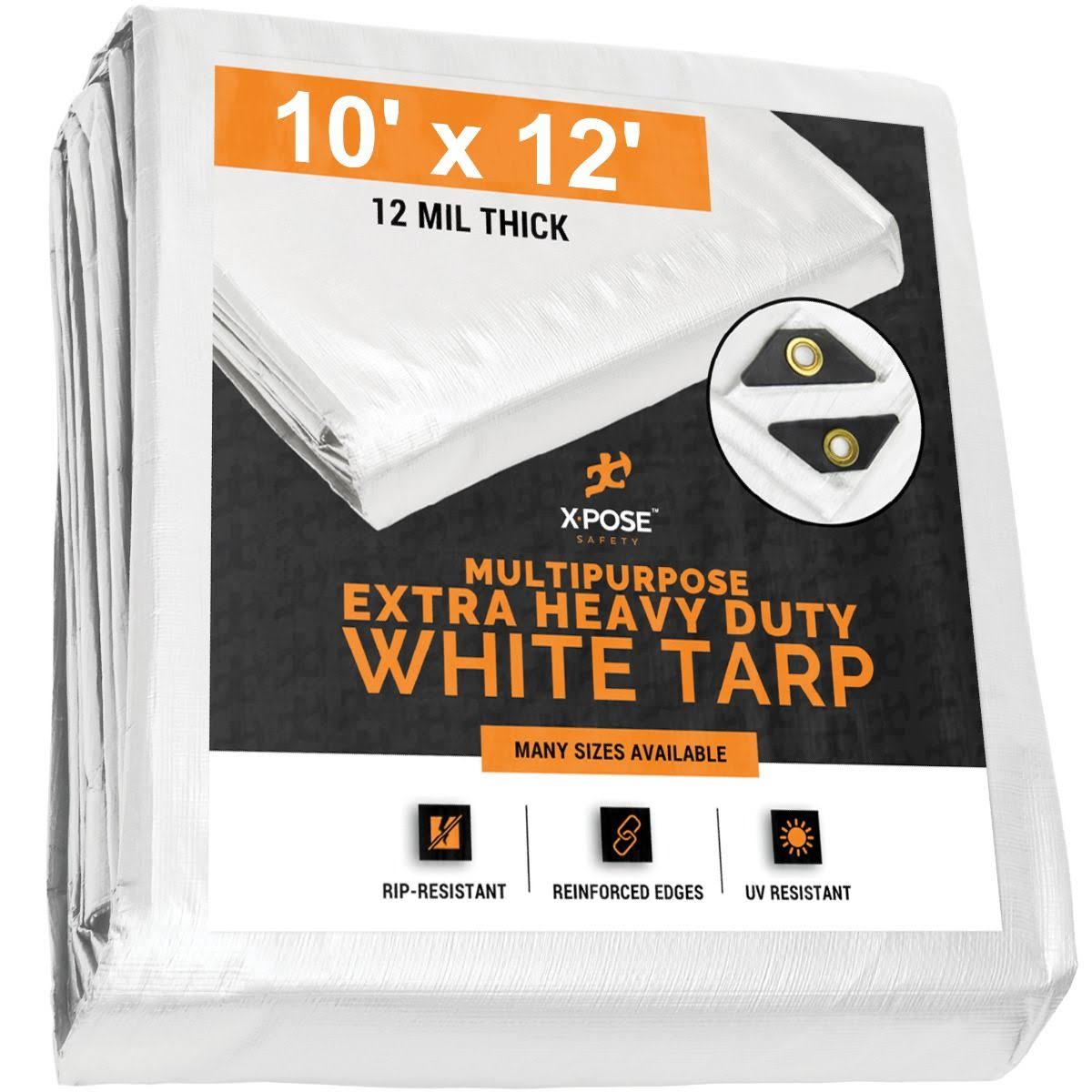 Heavy Duty White Tarps 10 x 12 Case of 5 R463906