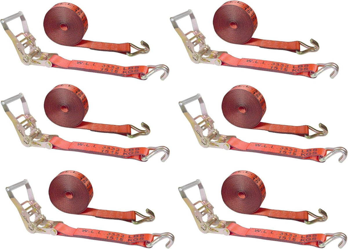 2” x 30’ Green Ratchet Straps 8 Pack M153