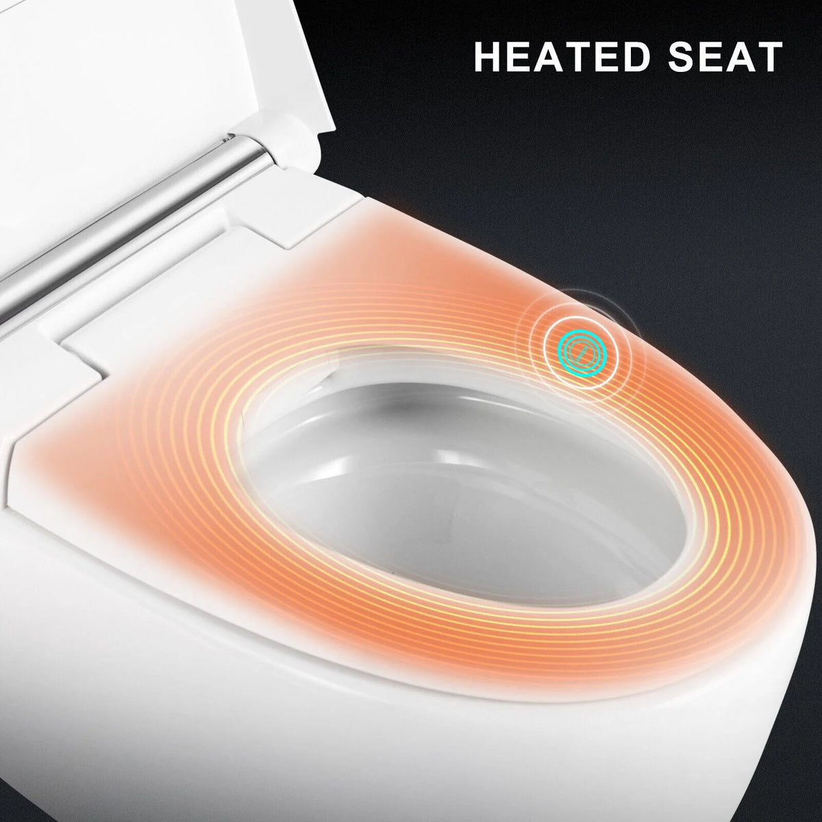 One Piece Tankless Smart Toilet with Foot Sensor Flush E853749