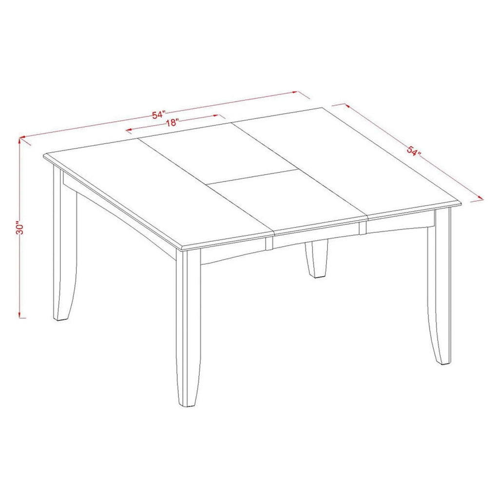 Dining Table and 4 Wooden Dining Chairs E8380