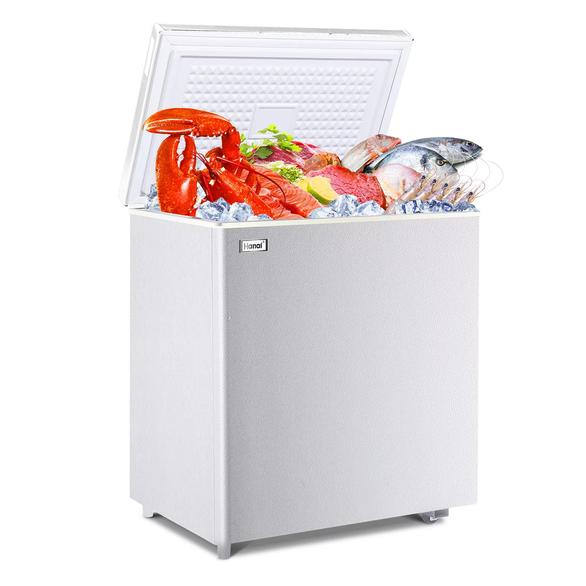 5.0 Cubic Chest Freezer with Removable Storage Basket X467