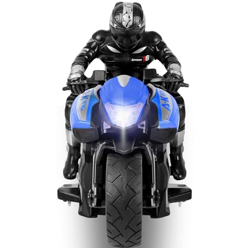 2.4G RC Stunt Motorcycle with Riding Figure 1:10 Scale Green C112144