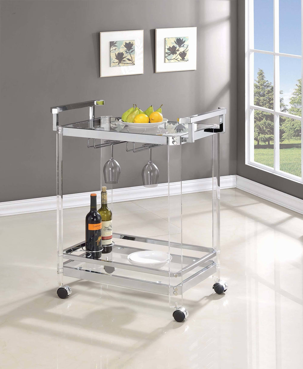 Clear Serving Cart A99648