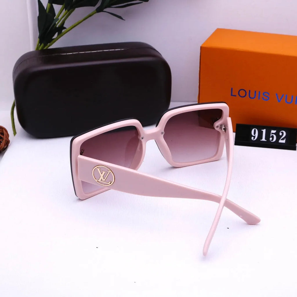 Printed Round Letter Polarized Sunglasses G50446