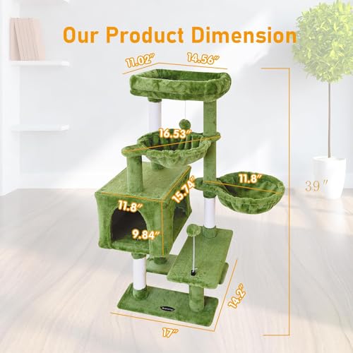 Cat Tree Tower Condo with Sisal Scratching Post F7250