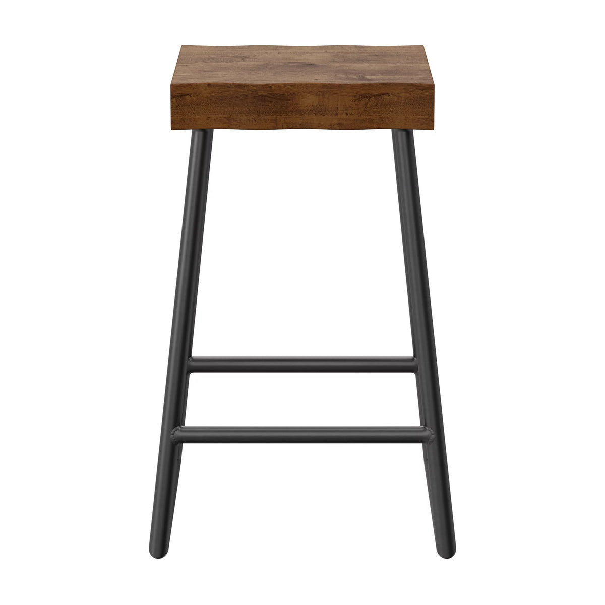 Natural Sheesham Wood Backless Counter Height Stool I4085