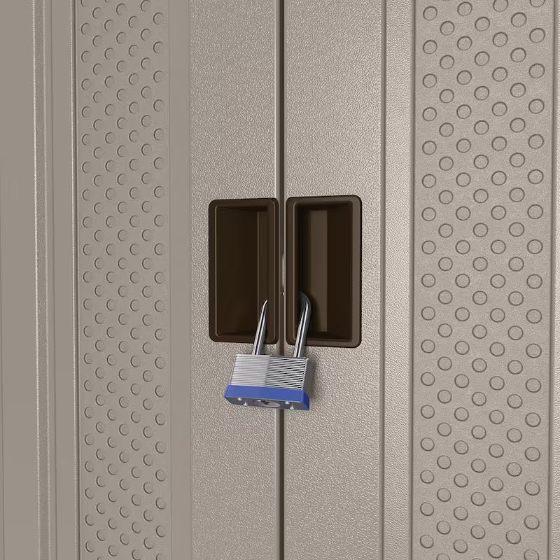 Resin Freestanding Garage Cabinet in Platinum R396378