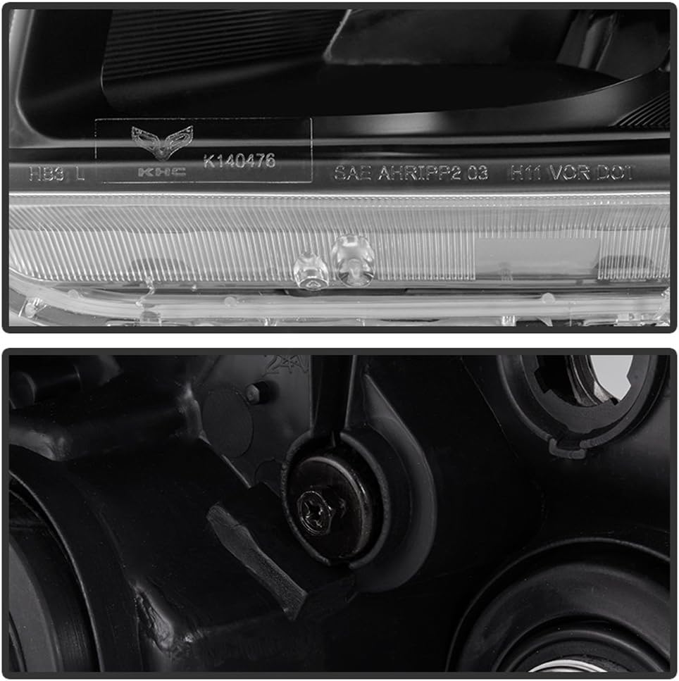 Black Headlights Driver + Passenger Side H532