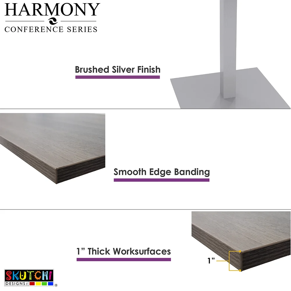 42" Round 4 Person Conference Table with Metal Base F434580