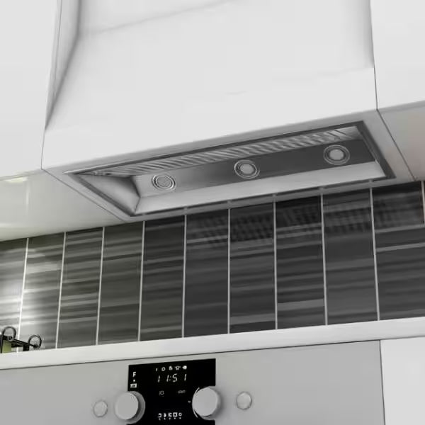 34 in. 700 CFM Ducted Range Hood Insert with Remote Blower in Stainless Steel X2839