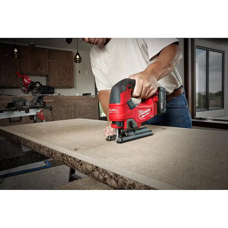 18-Volt Lithium-Ion Brushless Cordless Jig Saw with 5.0 Ah Battery Y108