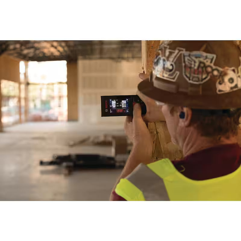 400 ft. Outdoor Laser Distance Measuring Tool with Bluetooth and Camera Viewfinder B909564