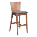 Walnut Dark Gray Bar Chair X439