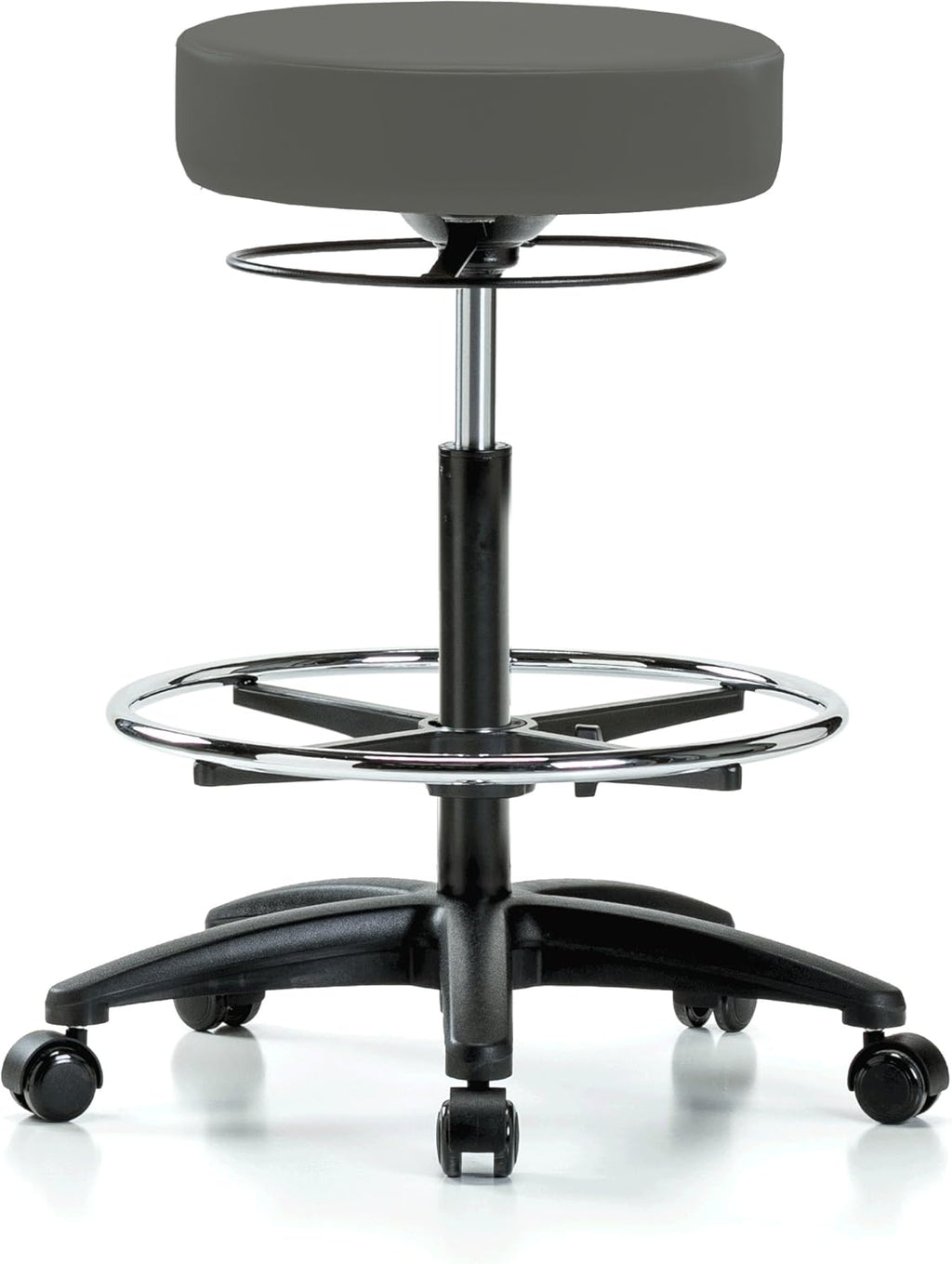 Height Adjustable Salon & Spa Stool with Footring F109