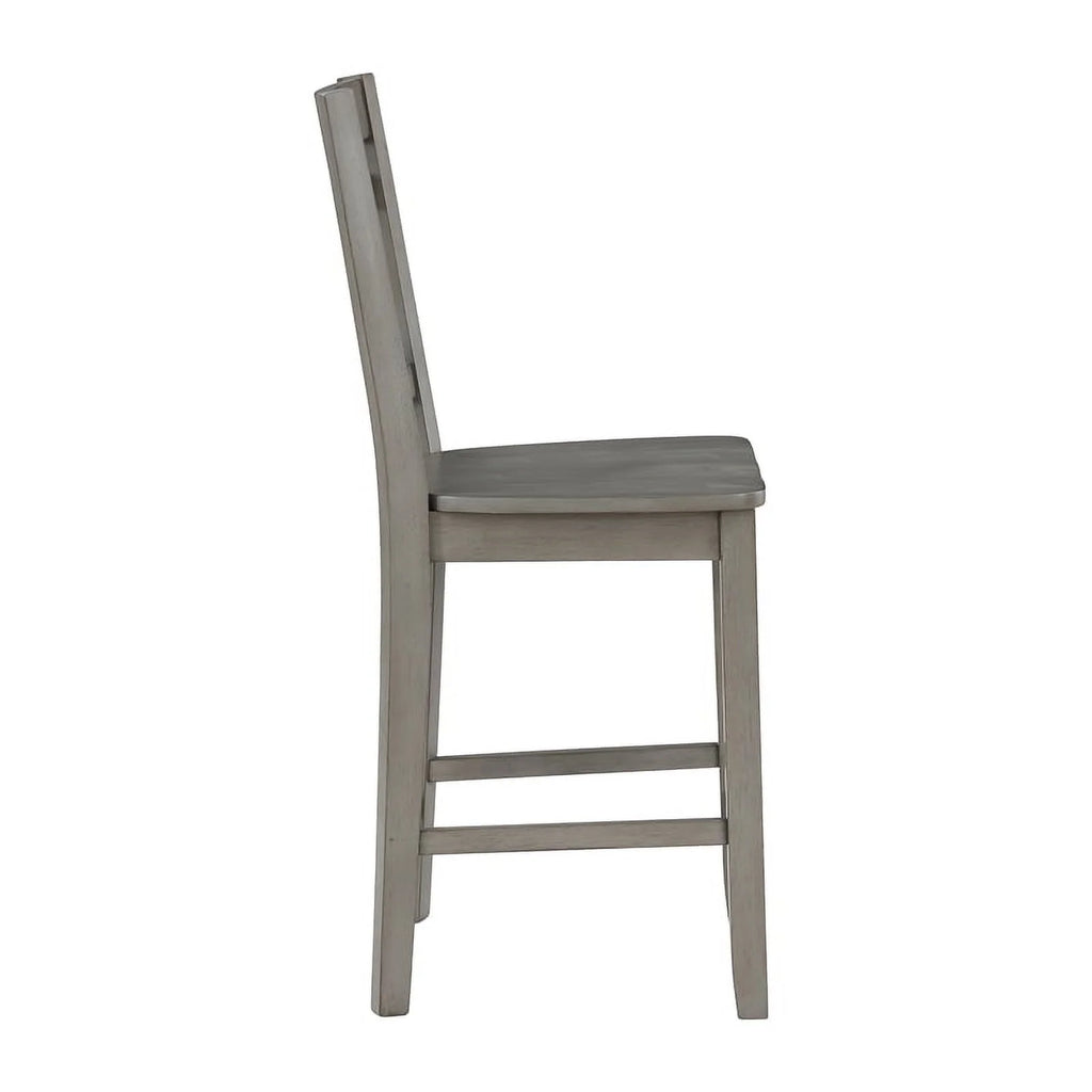 Gray Wood 5-Piece Counter Height Dining Set H1260