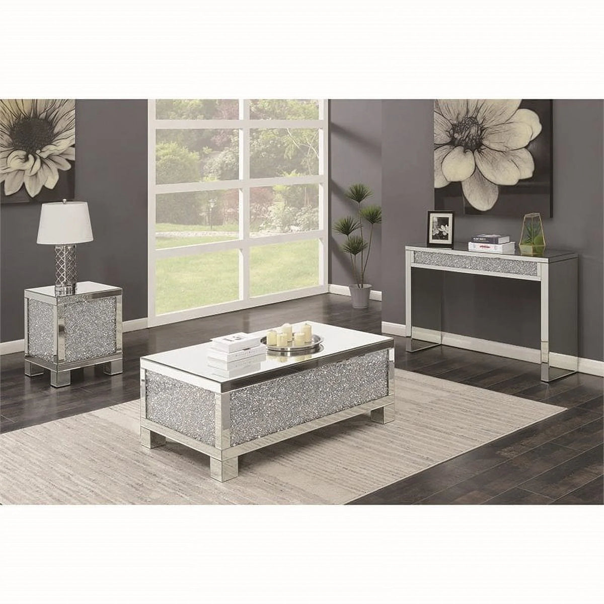 49" Mirrored Accent Coffee Table M527665