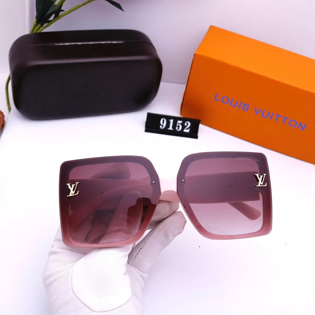 Printed Round Letter Polarized Sunglasses G50446