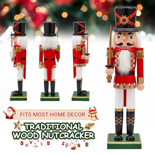 14 inch Wooden Nutcracker Christmas Decor X963