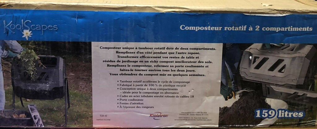 42 Gallon 2-Chamber Tumbling Composter Y35282