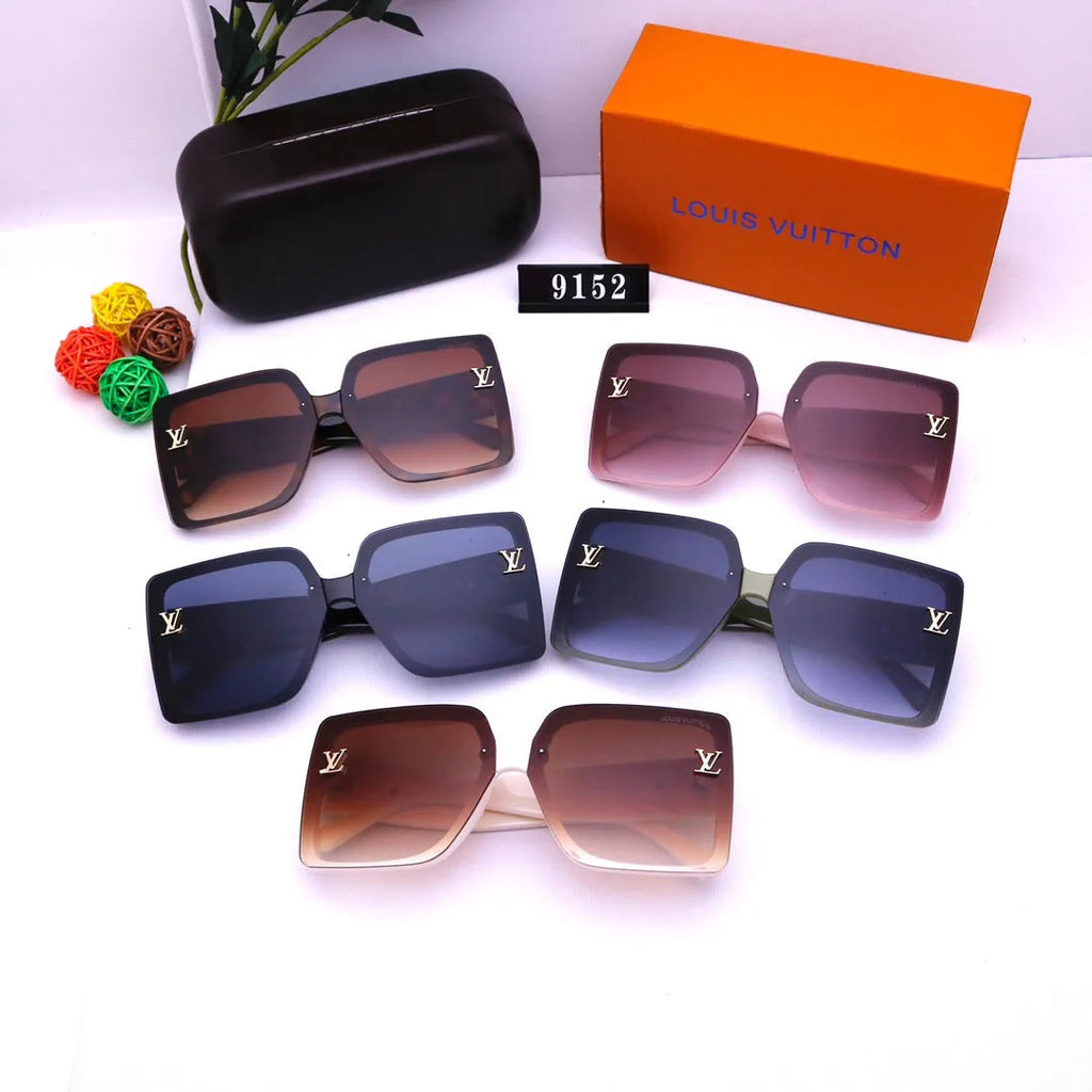 Printed Round Letter Polarized Sunglasses G50446