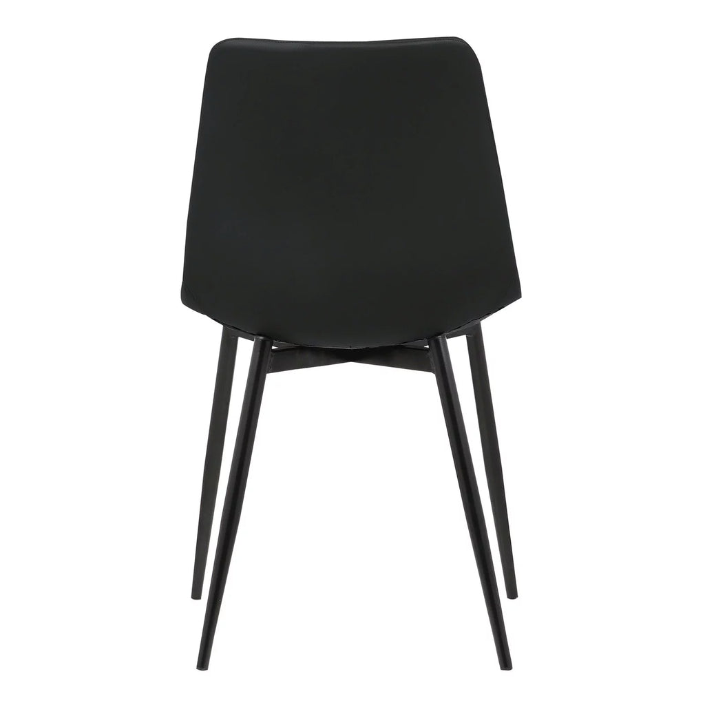 Black Faux Leather Dining Side Chair X1790
