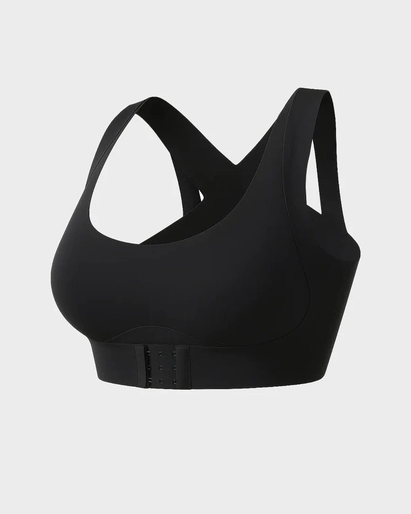 Front Closure Cross-Back Wireless Bra E409757