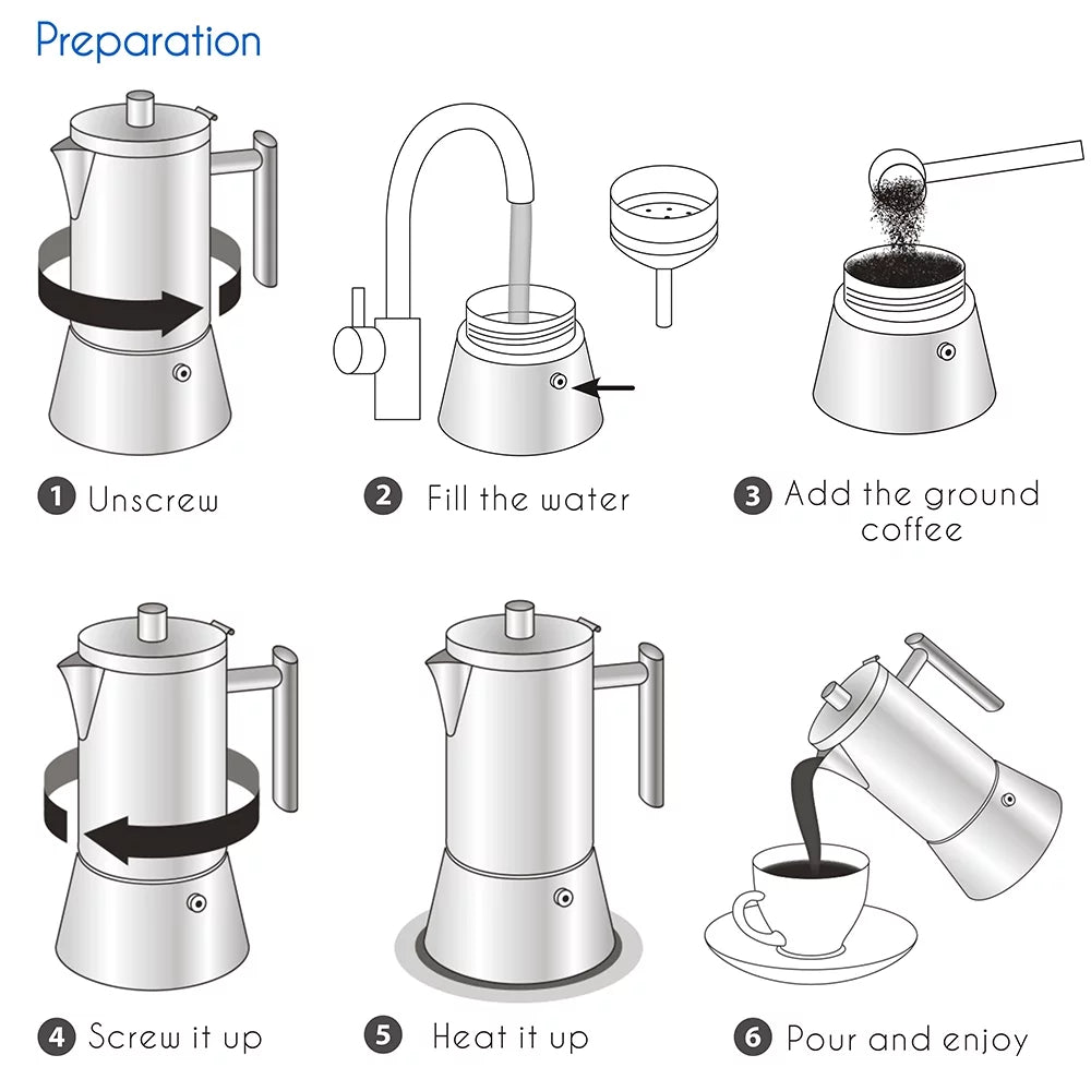 12 Cup Stainless Steel Stovetop Espresso Maker W239783