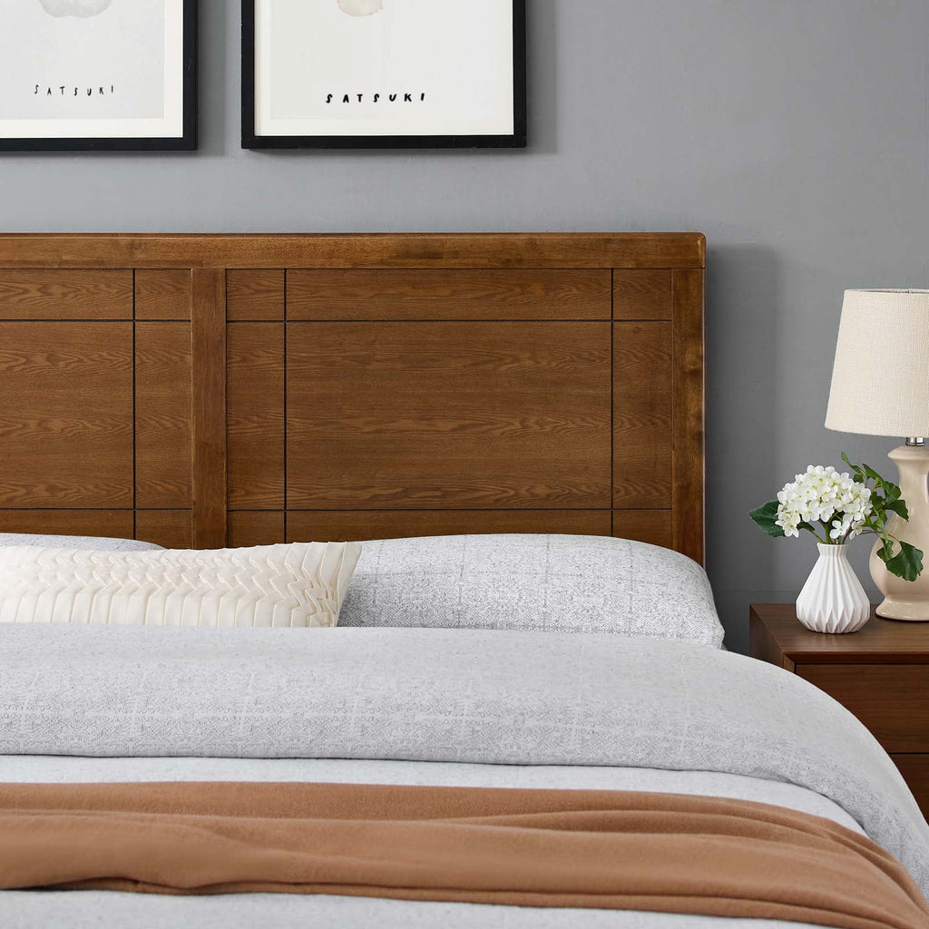 King Wood Headboard in Walnut P4918