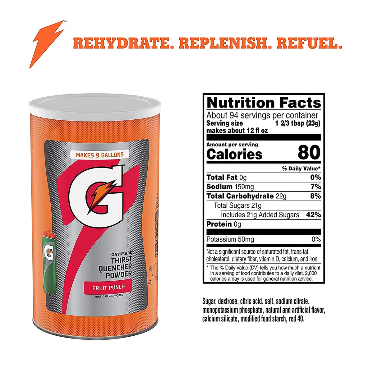 Fruit Punch Powder 76.5 oz Canister O5671