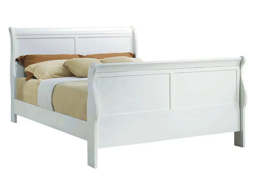 Contemporary White Full 6pcs Bedroom Set D7779
