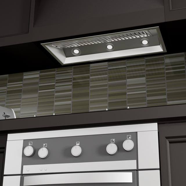 34 in. 700 CFM Ducted Range Hood Insert with Remote Blower in Stainless Steel X2839