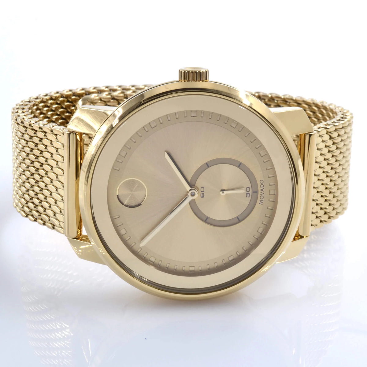 Gold-Tone Mesh Mens Watch H82374