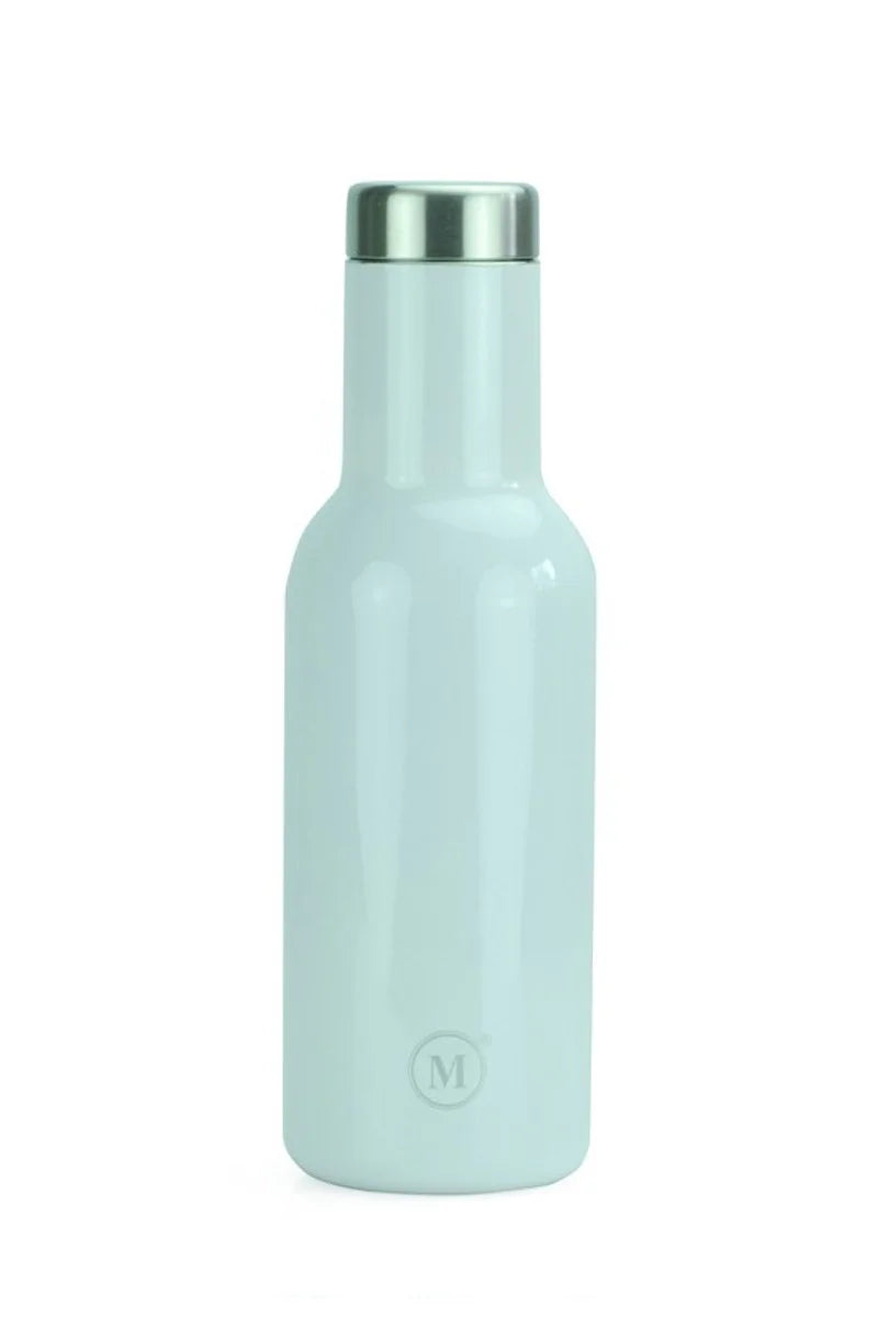 Stainless Steel Vacuum Insulated Slim Water Bottle Set Of 2 600 ml White L781
