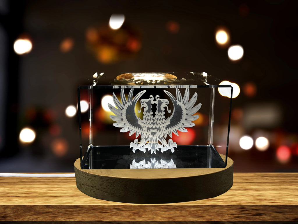 3D Engraved Crystal Decor Q248