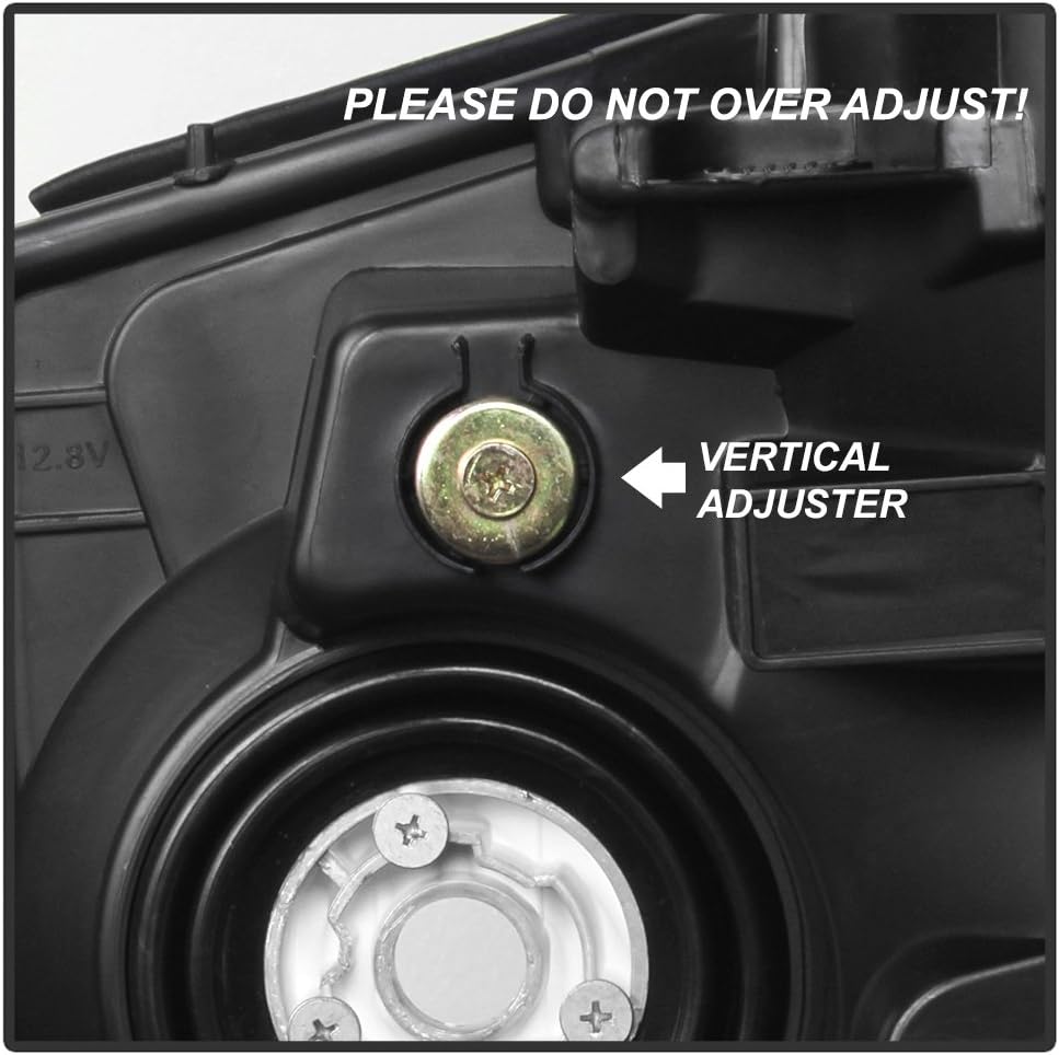 Black Headlights Replacement Front Lamps Pair X194615