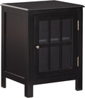 Black Accent Cabinet End Table T41690