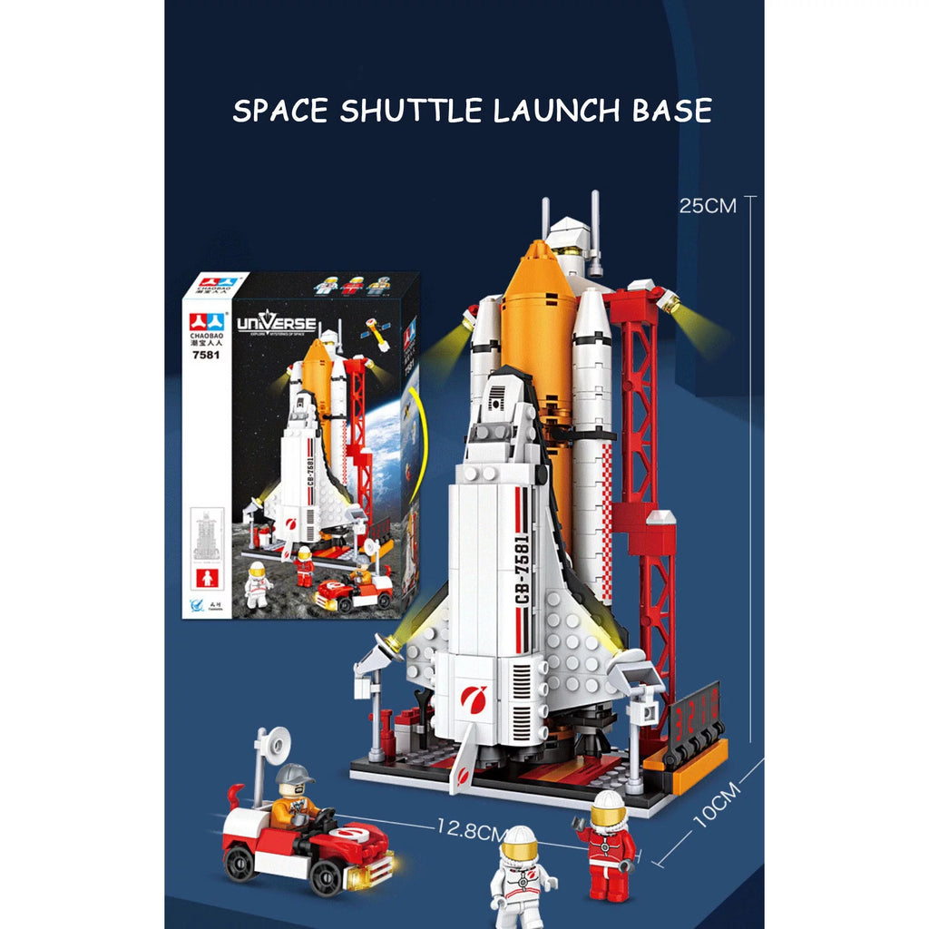 Architecture Building Blocks Model Space Astronaut Figures STEM Toys I9434