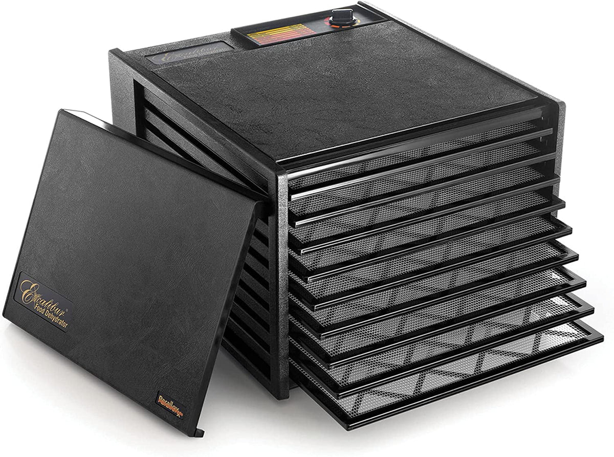 Electric Food Dehydrator Machine 600 W 9 Trays Black U27184