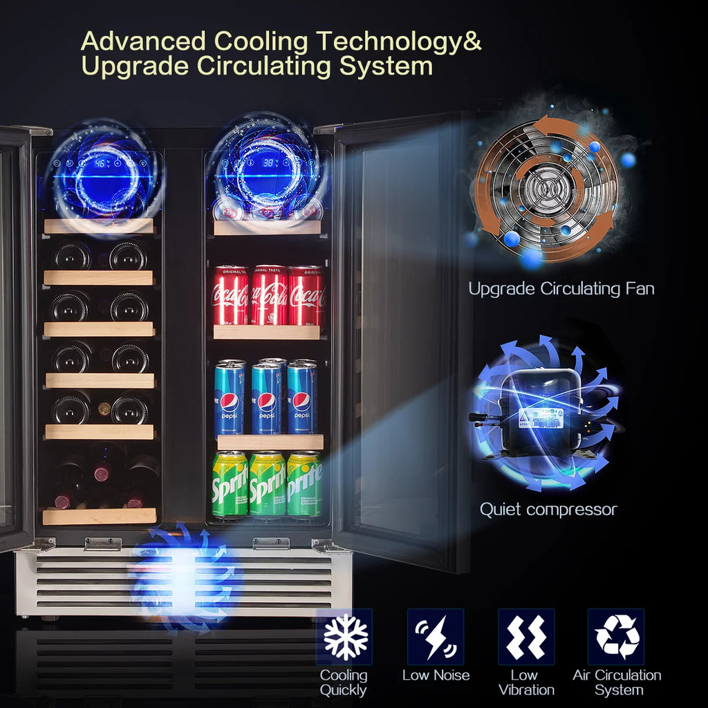 24'' Dual Zone Wine Refrigerator J882939
