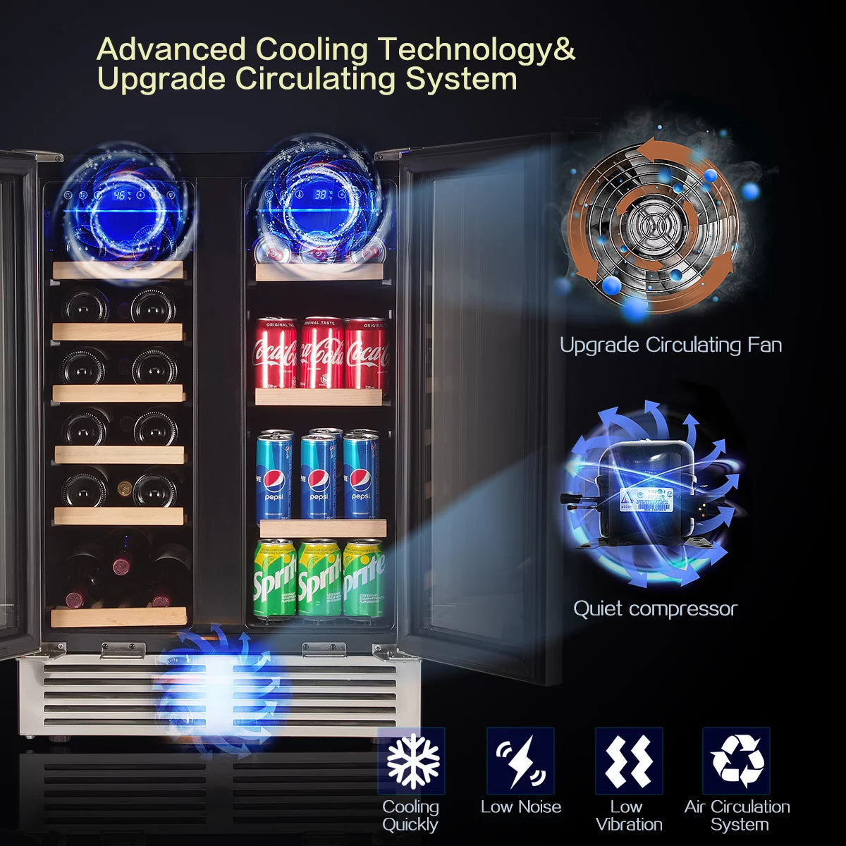 24'' Dual Zone Wine Refrigerator J882939