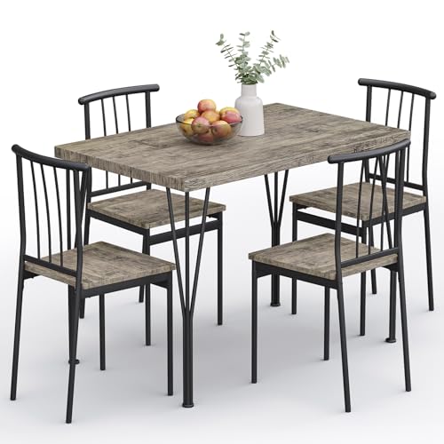 5-Piece Dining Table Set with 4 Chairs Q16275