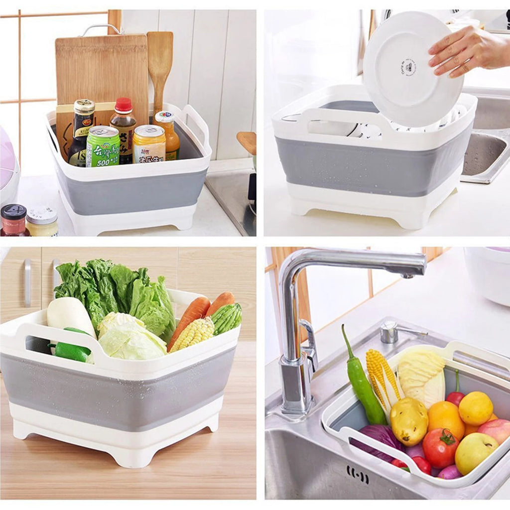 Silicone Collapsible Fruit Basket Sink Tub M411