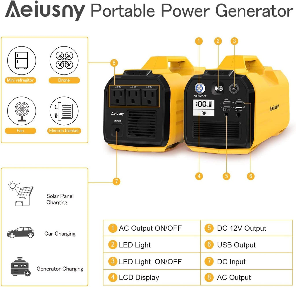 Portable Power Station 296Wh 400W H88280
