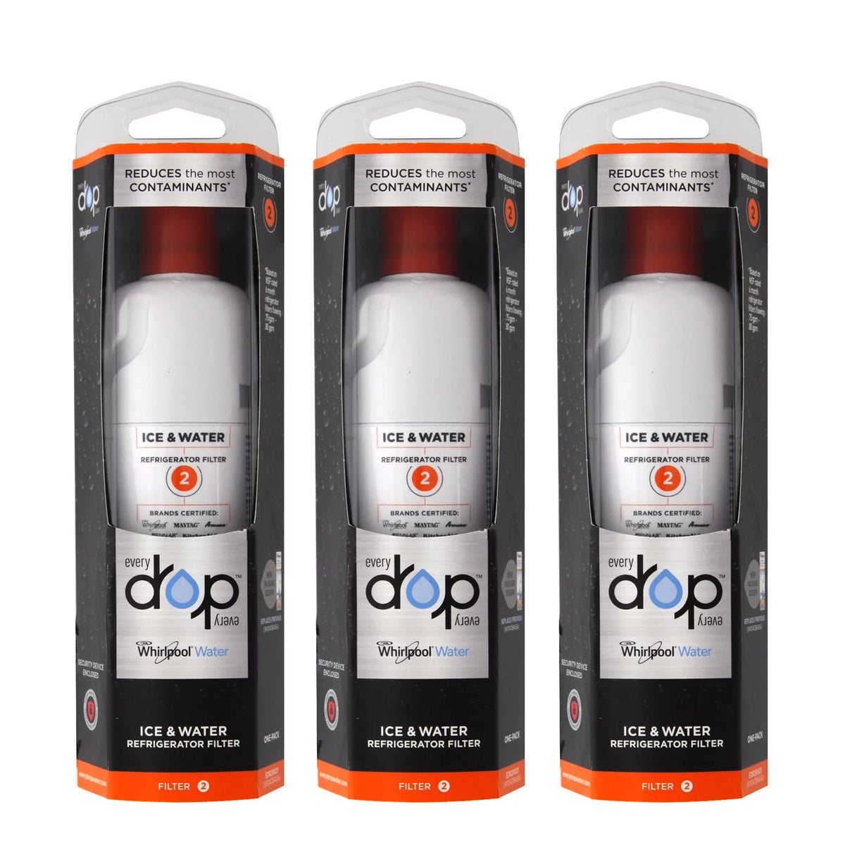 Refrigerator Ice & Water Filter 3 Pack W2606