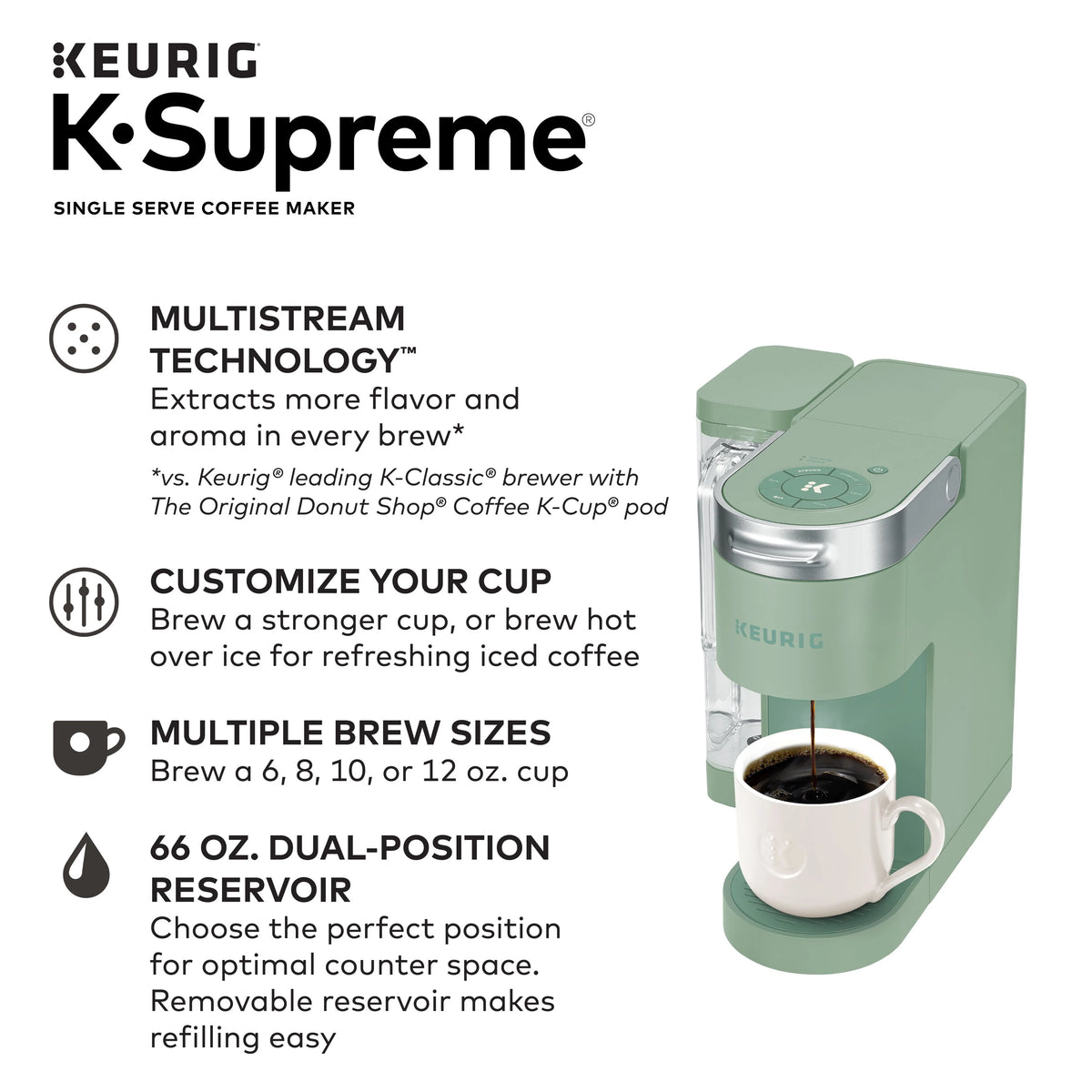 Single-Serve K-Cup Pod Coffee Maker T8623