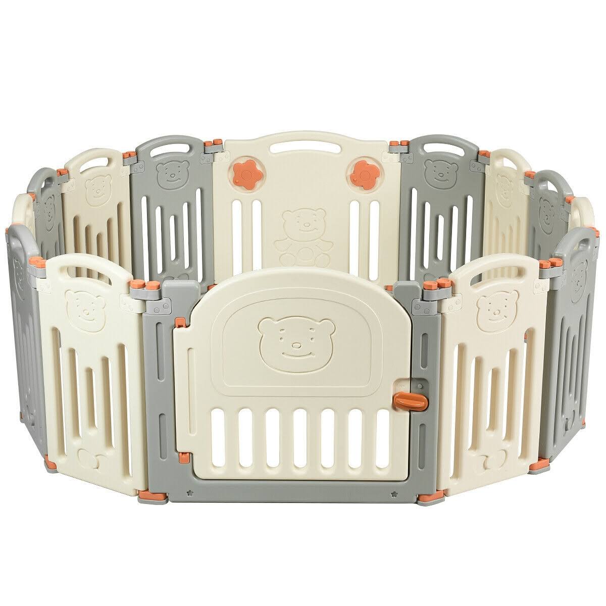 Foldable 14 Panel Baby Playpen Y9294